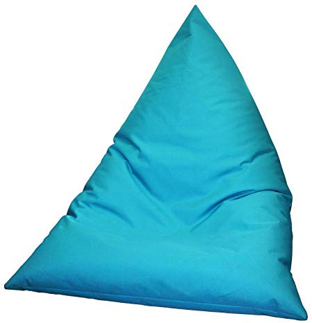 Epsilon Pouf Rectangulaire Bleu Géant XXL d’Intérieur et Extérieur-Pouf berlingo 140 * 110cm-Pouf Waterproof et Anti UV-Pouf dehoussable et Lavable- Pouf à Bille pour Piscine et Jardin