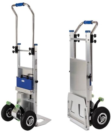 DGHKB Elektrischer Treppensteiger-Andockwagen,Sackkarre Für Schwere Gegenstände,Mit Ausziehbarem Griff,Aluminiumlegierung,Geeignet Zum Tragen Schwerer Gegenstände Und Haushaltsgegenstände A