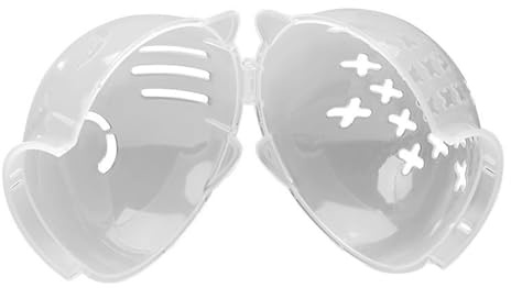 Katzenhelm, Katzen-Mundschutz – Tierärztlicher Katzenschutz, transparenter Maulkorb zur Verhinderung von Beißen, Rasieren von Haustierwerkzeugen, Katzenhaube, Gesicht C mit atmungsaktiven Löchern zum