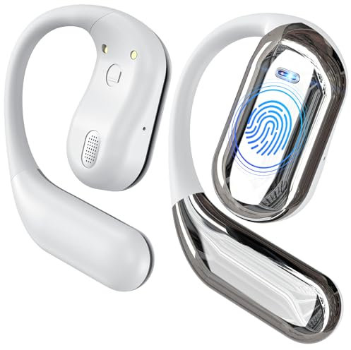 Cuffie Wireless Bluetooth - 50 Ore Di Riproduzione, Senza Fili Stereo HiFi On Ear con Gancio Morbido, Progettazione Ergonomica Auricolari Sportive a Orecchio Aperto, Compatibile con iOS e Android