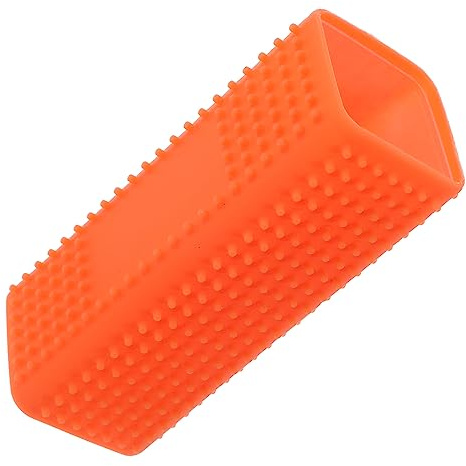HEMOTON Silikon Tierhaarentferner Bürste Hohlreiniger Für Haustiere Hunde Und Katzen Orange Für Teppiche Möbel Und Kleidung