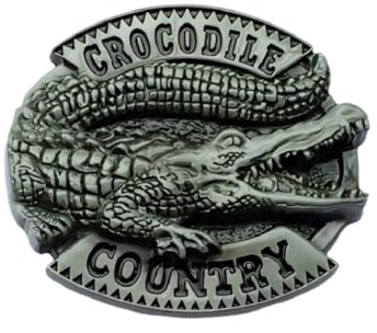 Krokodil alligator bältesspänne för män krokodildjur bältesspänne punk alligator djur smycken för män