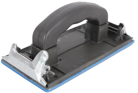DUZEPA Hand Sander Sanding Block, Plastic Float 175x90mm, Durable Aluminum Base Plate, Quick Clamp for 9x11 Sandpaper, Ideal for Walls Wood Metal
