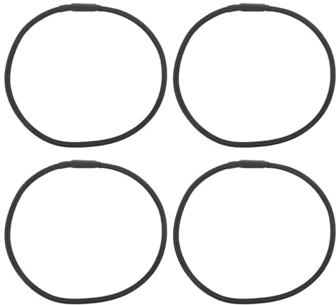 Mikinona Set da 4 Anelli in Gomma Antivibrazione per Supporto Antiurto Microfono da Studio, Fasce Elastiche di Ricambio Resistenti, Accessori per Registrazione e Allenamento