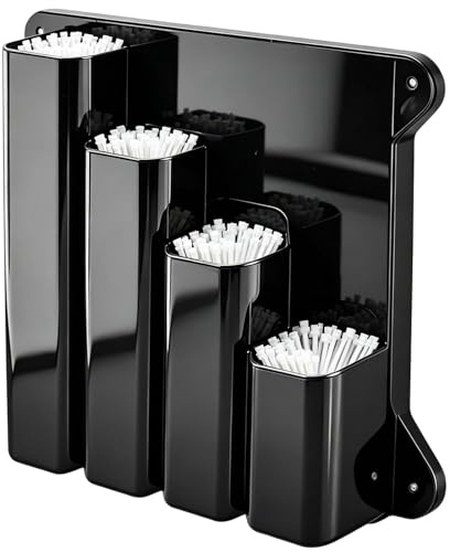 Generisch Kabelbinder Organizer - Universal Wandhalterung 4 Fächer Kabelbinderhalter | Aluminium Aufbewahrungsregal Mit Schrauben Für Rennleitung Werkstatt Schuppen Keller Lager Halle Garage