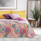 decoking 77160 Colcha Doble Cara, poliéster, lila blanco, poliéster, lila y blanco, 170 x 270 x cm