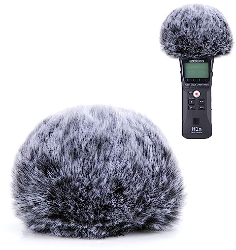 YOUSHARES Pare-Brise pour Enregistreurs Portables Zoom H1N, Courte Deadcat Bonnette en Fourrure à Anti Vent