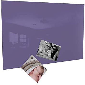 Colours-Manufaktur Magnettafel Magnetwand inkl. 4 Magnete (lila/Flieder, 60 x 90 cm)