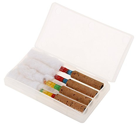 Oboenrohr,Oboenrohr Weich,Oboe Zubehör,Oboe Reed Mit Case,Oboenrohre Mit Kunststoff Aufbewahrungsbox,4Pcs Medium Soft Handgehte Oboe Reed Saxophone Rohrblätter Wind Instrument Ersatzteile