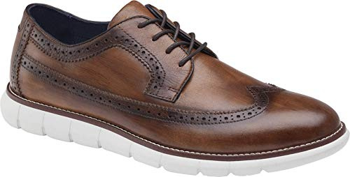 Johnston & Murphy Milson Longwing Tan Full Grain Leather 9 M (D), Cuero (Tan Full Grain Leather), 42 EU