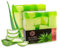 Panu Aloe Vera Soap - Sapone da doccia vegano per tutti i tipi di pelle - Sapone naturale come gel doccia solido e shampoo solido - Pezzo di doccia naturale - Sapone senza animali