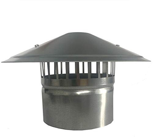 Sombrero Extractor, Cubierta de Chimenea, Campana de Techo Exterior Tubo de Escape a Prueba de Lluvia y Viento Tubo de Ventilación de la Chimenea, Fábrica Taller Baño Granja, Etc,160MM