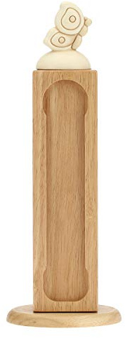 THUN - Portacialde caffè con Fiori - Compatibile con Cialde Lavazza - Accessori Cucina - Linea Elegance - Ceramica, Legno, 36 h cm