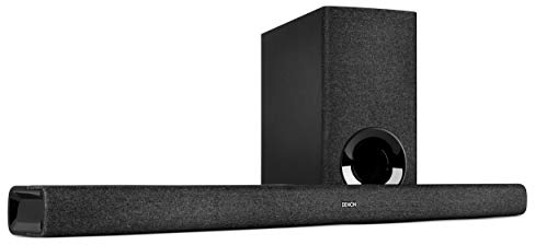 Denon DHT-S416 hochwertige 2.1 TV Soundbar mit kabellosem Subwoofer, Google Chromecast integriert, WLAN, Bluetooth, Dolby Digital, HDMI ARC, optischer Eingang, Black