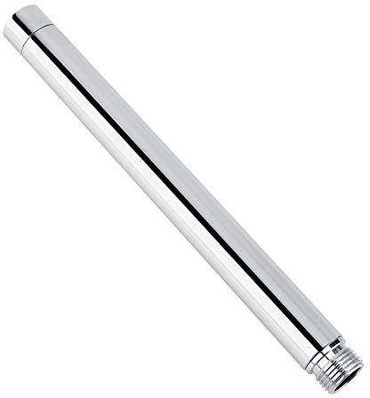 Shower Head Extension Arm, 8 Inch Stainless Steel Tube with Chrome Plating, G1/2 Inch Thread for Bathroom Shower Riser, Replacement for Short Shower Arms