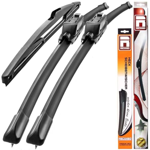 Recambo SCHEIBENWISCHER VORNE + HINTEN kompatibel für MAZDA 3 | BK | BJ 2003-2008 (3er Set: 525mm / 475mm / 350mm)