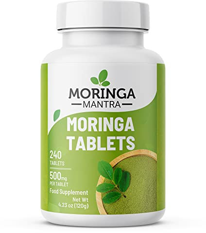 Moringa Mantra Moringa Leaf Powder Tablets 240 nos from Organic Farming, 500 mg Per Tablet
