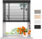 Radeco® Holzjalousie innen schwarz 75 x 130 cm, 50mm lamellen von Bambus Holz, innenjalousie, Bambus holzjalousie, jalousien, Bambus Jalousie, Fenster jalousien innen