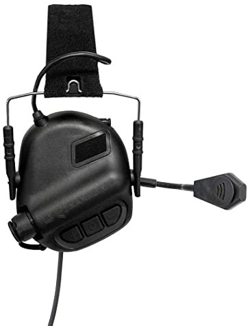 Tewerfitisme EARMOR Casque tactique avec microphone étanche M32, réduction du bruit, cache-oreilles pour CS, paintball, airsoft, tir, jeux de guerre, tir sportif
