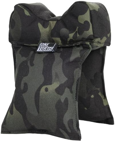 OneTigris Support pour Armes, Support de Tige Avant, Sac de Repos de Chasse, Support de Fusil pour l'extérieur, la Chasse, Le tir, Les Sports de tir, la Pratique du tir à Cible-(Camo Noir