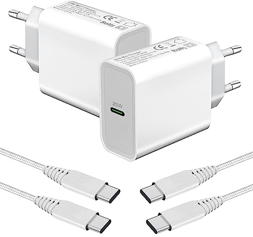 Ladegerät für Samsung A17 A16 5G A15 A14 A13,25W USB C Netzteil Ladekabel | Typ C Handy Schnellladegerät Ladestecker Schnellladekabel für Galaxy A35 A52 A52S S24/S25/S23 FE/A54 A53 A34 A33 A23 A36 A06
