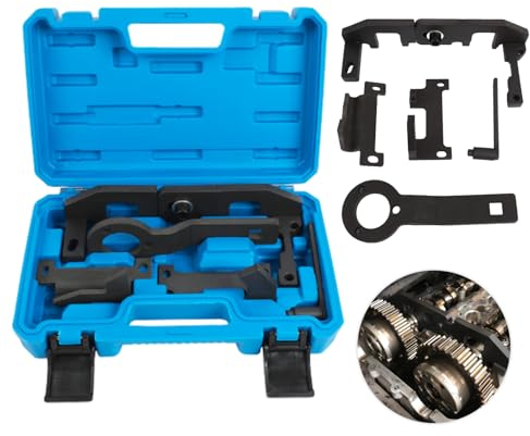 PARAOUTIL Motor-Einstellwerkzeug Satz, 5-teilig Zahnriemen Werkzeug für Citroen C3 EBO EB2 1.0 1.2 VTI | für Peugeot 208 308 | für PSA | für Nockenwellen Motor Zahnriemen Wechsel Arretierung