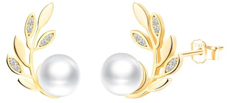 CONILOK Pendientes de rama de olivo con forma de corazón, de plata de ley 925, pendientes para mujer, pequeños regalos para mujeres, niñas, mejor amiga, madre, cumpleaños, Navidad, día de San Valentín