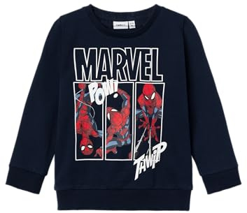 Name IT Pojke sweatshirt Spider-Man, Mörk safir, 110
