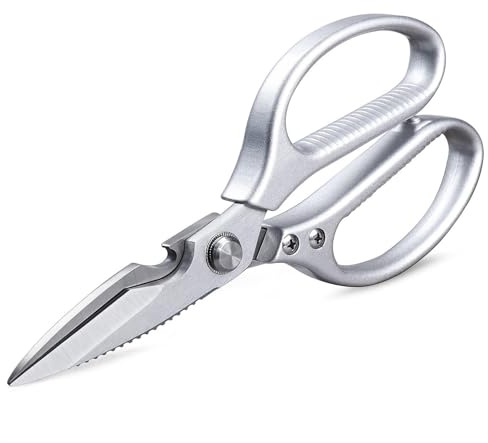VOGARB 8.46'' Large Kitchen Scissors for Food, Heavy Duty All Purpose Kitchen Shears for Cutting Vegetable, Poultry, Meat, Herb, Stainless Steel Sharp Blade, Dishwasher Safe