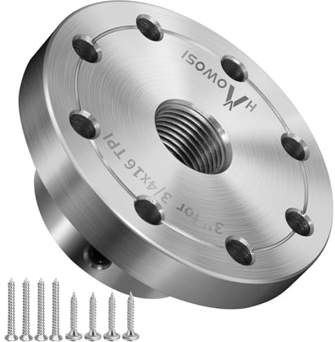 Wood Lathe Steel Faceplate 3,Faceplate for Wood Lathe | Lathe Face Plate Fit for 3/4 x 16TPI Spindle