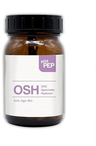 quickPEP OSH OPC Kapseln 60 Stk. vegan - Hochwertiger Wirkstoff Komplex, Schützt vor oxidativem Stress, Mit Hyaluron für das Plus an Hautfeuchtigkeit
