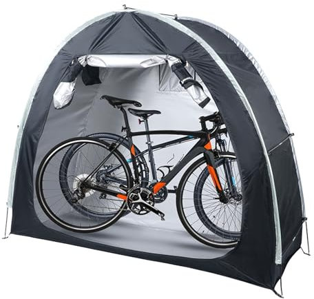 GZKDKZB Outdoor Bike Covers Storage Shed Tent - Waterproof Bicycle Cover Shed 210D Oxford Fabric for Outside All Weather Protection with Air Vents Large Cover for Home Garden