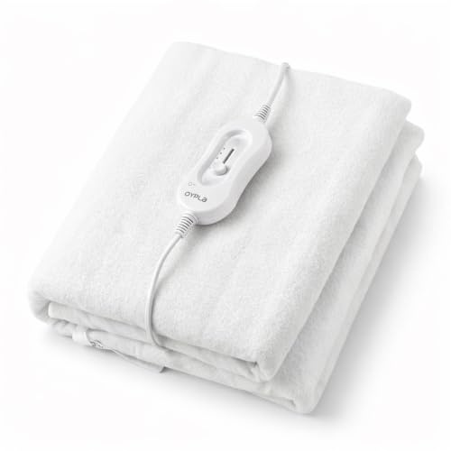 Oypla Machine Washable Double Electric Blanket Heated Underblanket | 3 Heat Settings and Controller