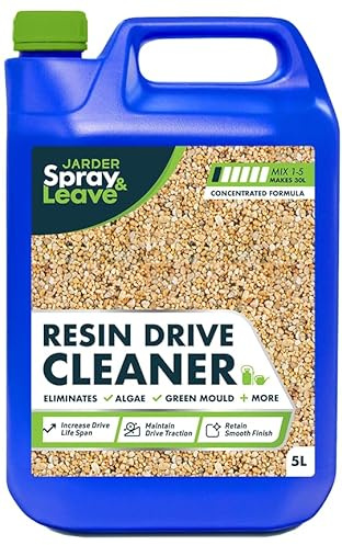 5L Jarder Resin Driveway Cleaner - Eliminates Algae and Green Mould - No Bleach or Acid - Completely Safe for Resin Driveways and Patios
