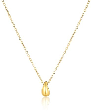 MILAKOO Edelstahl Halskette Sommer Strand 14K Gold/Silber Layering Halskette Minimalistisch Zierliches Design Charm Choker für Frauen