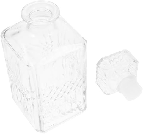 Alipis Décanteur à Vin en Verre 1000ml, Forme Diamant, pour Aérer le Vin et Sublimer Goûts et Parfums, Carafe Élégante pour Service