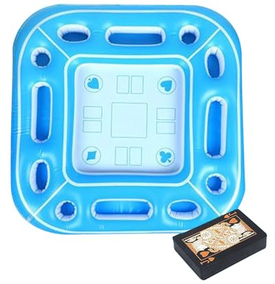 YRTUOP Aufblasbarer Spieltisch, Tragbare Pool Tabletts, Aufblasbare Lebensmittel Getränkehalter, Pool-Bar-Spiele Für Erwachsene, Pool Zubehör, Für Drinnen Und Draußen, Sommerpartys