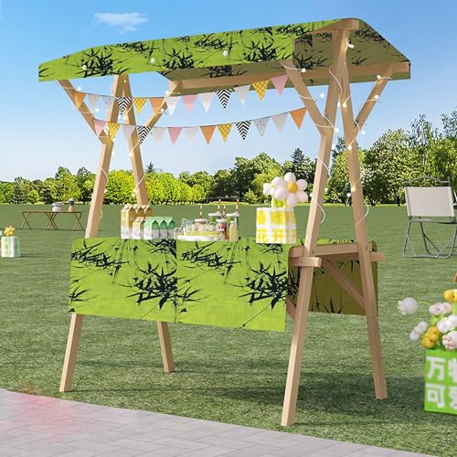 Faltbarer lila Holzwagen mit Rädern – perfekt für Straßenverkäufer Bauernmärkte und Messen (120 cm x 58,4 cm) – einfach zu transportieren und aufzubewahren