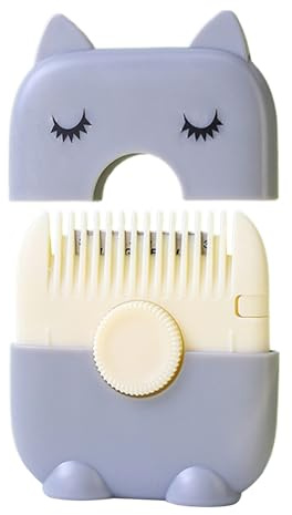 Opdestn Pettini Rasoio Per Taglio Capelli, Rifinitore Doppie Punte, Accessorio Portatile Doppia Faccia Per Frangia Bambini Ideale Viaggio e Casa