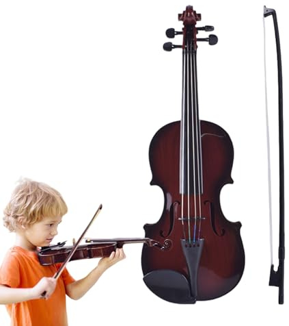 Violine Für Kinder – Rollenspiel Musikinstrument Für Junge Anfänger Mädchen, Realistische Geige Zum Lernen Üben Zuhause Unterwegs | Geschenkidee Für Schüler Geburtstag Familienfeier Musikunterricht Tr