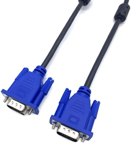 YCSONLY 1.5m/59inch VGA to VGA Cable, Full HD 1080P Monitor Cable, Male to Male, Fully Shielded, for PC Laptop Monitor Projector Home Office