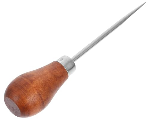 DECHOUS Punteruolo per Utensili in Legno per Rilegatura Libri e Punzonatura Pelle, Strumento Versatile per Artigianato Fai da Te con Impugnatura Ergonomica, Leggero e Compatto per Uso
