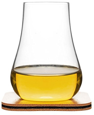 Sagaform Tasting Whiskey Glasses Set of 2 Crystal Snifter Nosing, Glasses for Whisky, Rum, Brandy, Cognac | Crystal Whiskey Tasting Set - Boxed Pair