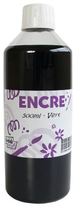 Flacon de 500 ml d'encre à dessiner vert