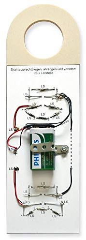 matches21 HOME & HOBBY Stimmungsbarometer DIY Holz Bastelset für Kinder ab 11 Jahren Türhänger mit LED-Smiley Elektro-Bausatz