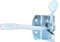 Auto Gate Latch, 2 Part Kit, Steel Bright Zinc Plated, Heavy Duty Self-Locking