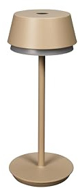 Konstsmide LED Tischleuchte Lyon | sandfarben | Indoor/Outdoor | 12 x 12 x 30 cm | 7830-330
