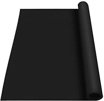 Stor värmebeständig silikonmatta för köksbänksskydd hantverksmatta med halkfri design svart 100 x 50 cm