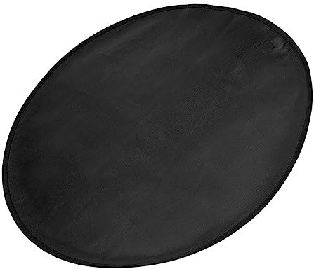 SUPVOX Tapis pour Foyer Extérieur Noir 36 Pouces, Silicone et Fibre de Verre, Résistant la Chaleur, Réutilisable, pour Camping et Barbecue
