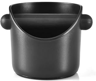 Coffee Bin Espresso Knock Box Coffee Grounds Container,Coffee Knock Box, Grind Bin Knock Out Box with Removable Knock Bar Coffee Machine Accessories